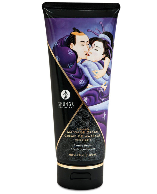 Crème de massage embrassable Shunga - 200 ml Fruits exotiques