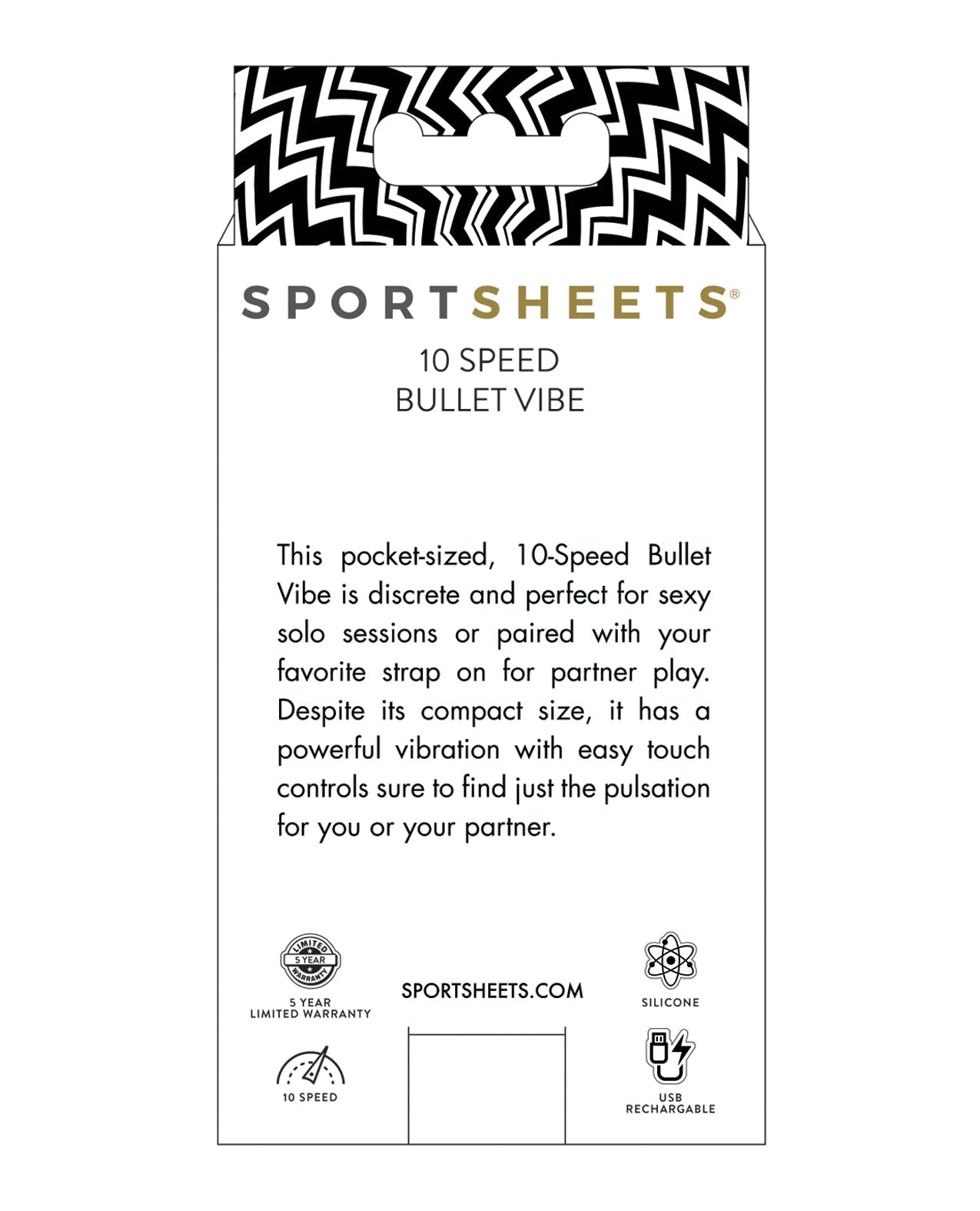 Sportsheets 10 Speed Bullet Vibe - Purple