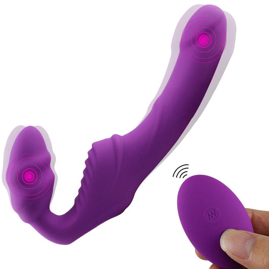 Double Head G-Spot Stimulate Clitoris Realistic Dildo Lesbian Vibrator G-bliss O-maker Toy