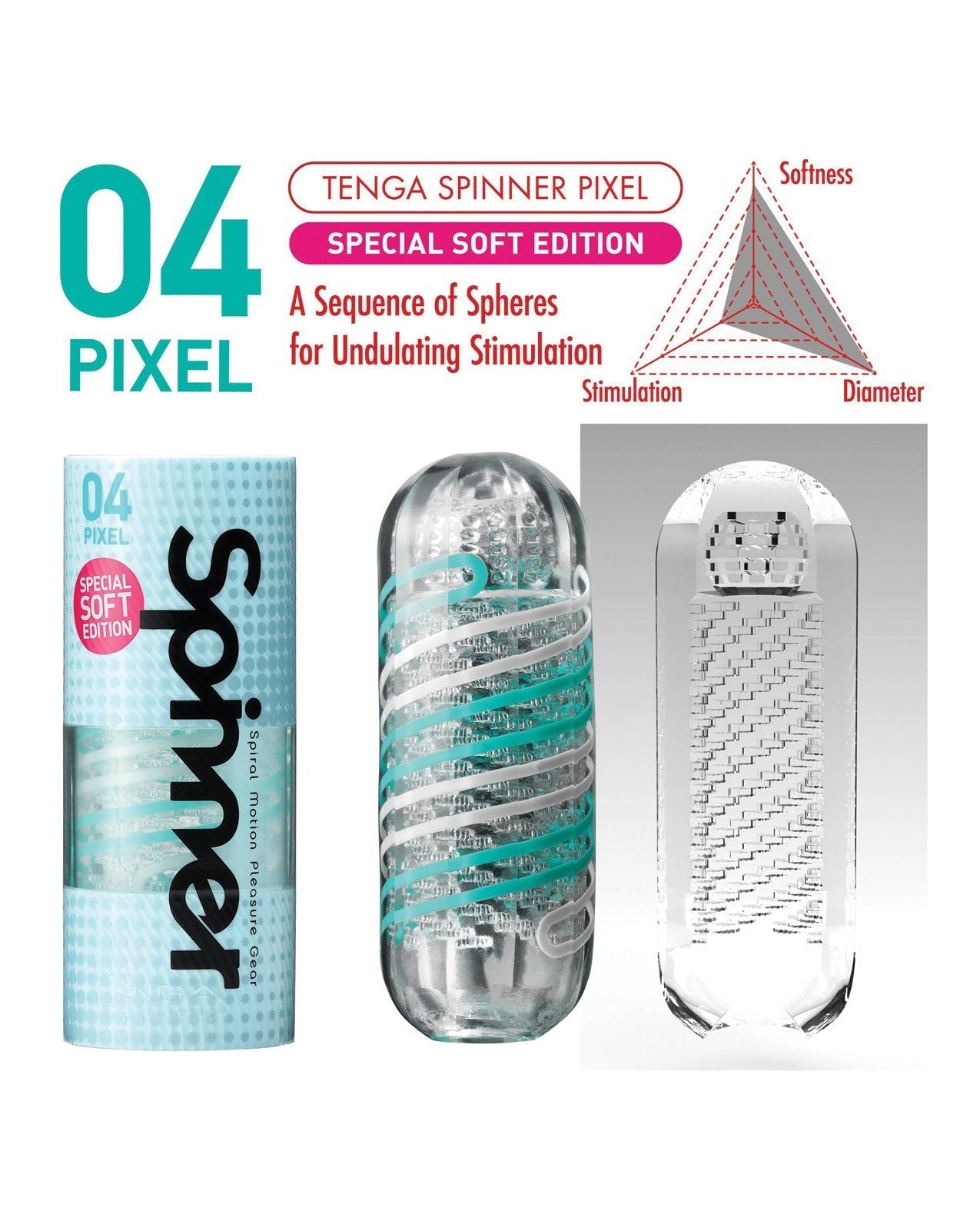 Tenga Spinner Pixel - Spezielle Soft Edition