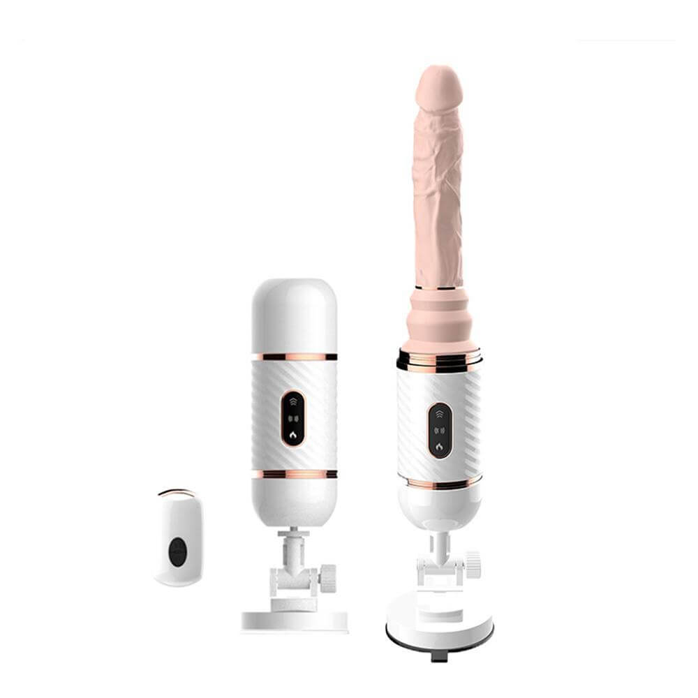LUSTY AGE Remote Control Heating Telescopic Automatic Sex Machine G-bliss O-maker Toy