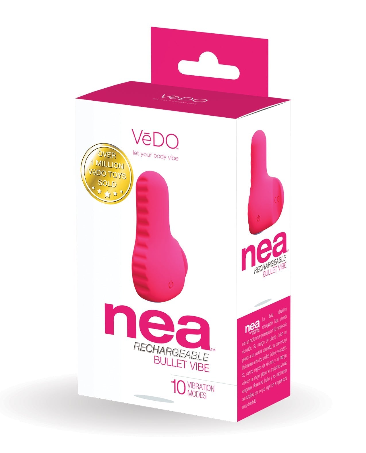 Vibromasseur rechargeable VeDO Nea pour les doigts - Foxy Pink