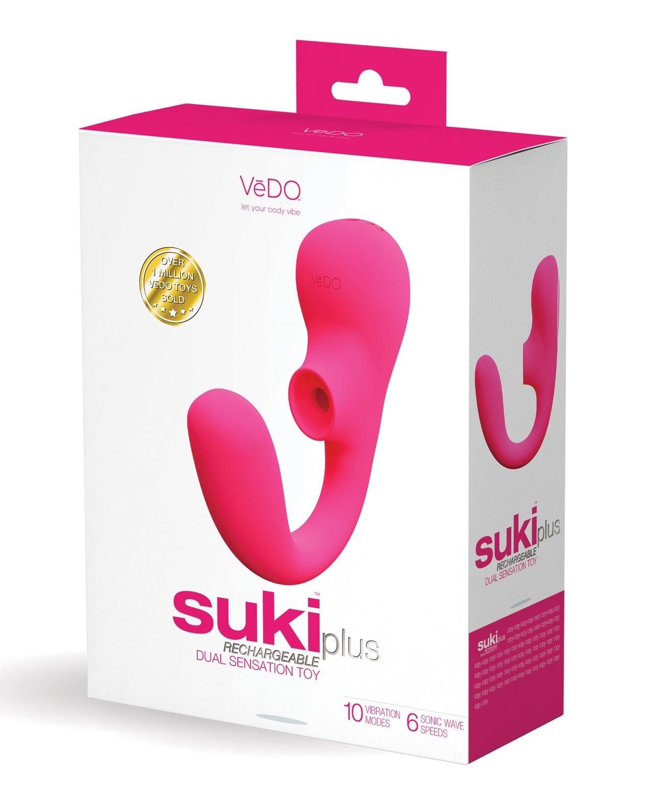 VeDO Suki Plus Wiederaufladbarer Dual Sonic Vibe - Foxy Pink