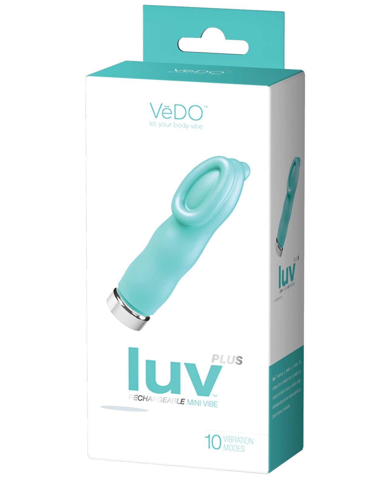 Vibromasseur rechargeable VeDO Luv Plus - Tease Me Turquoise