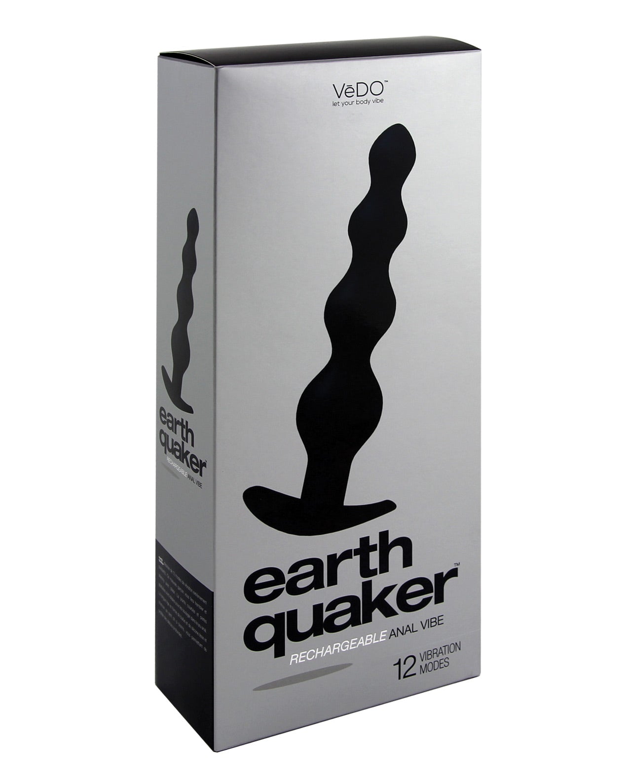 VeDO Earth Quaker Analvibrator - Einfach Schwarz