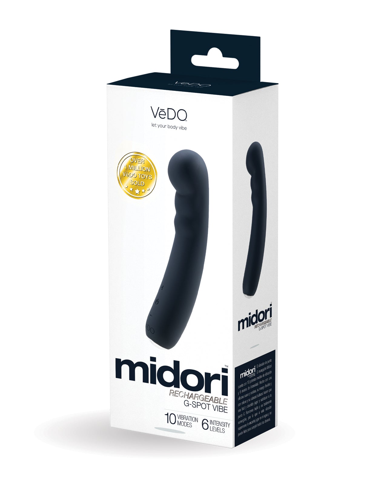 VeDO Midori wiederaufladbarer G-Punkt-Vibrator – Just Black