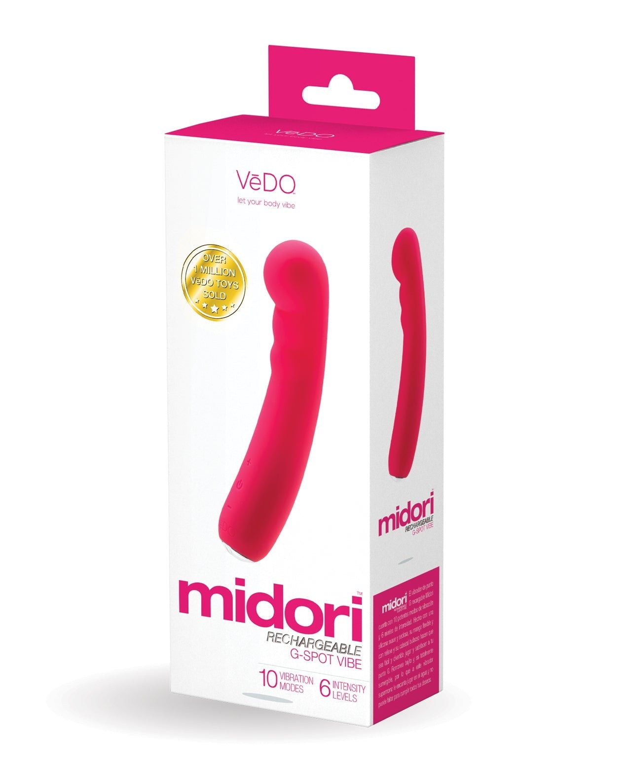 Vibromasseur point G rechargeable VeDO Midori - Foxy Pink