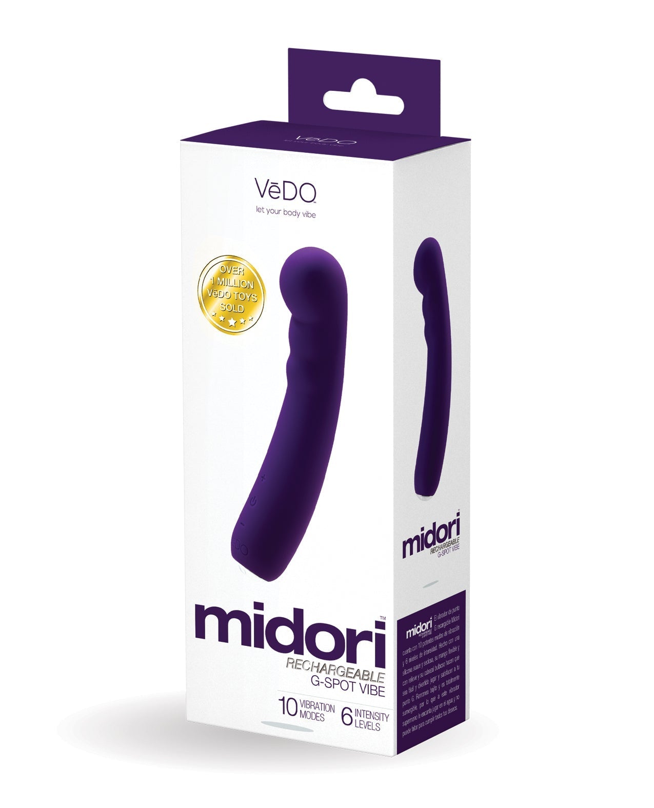 VeDO Midori Wiederaufladbarer G-Punkt-Vibrator - Dunkelviolett