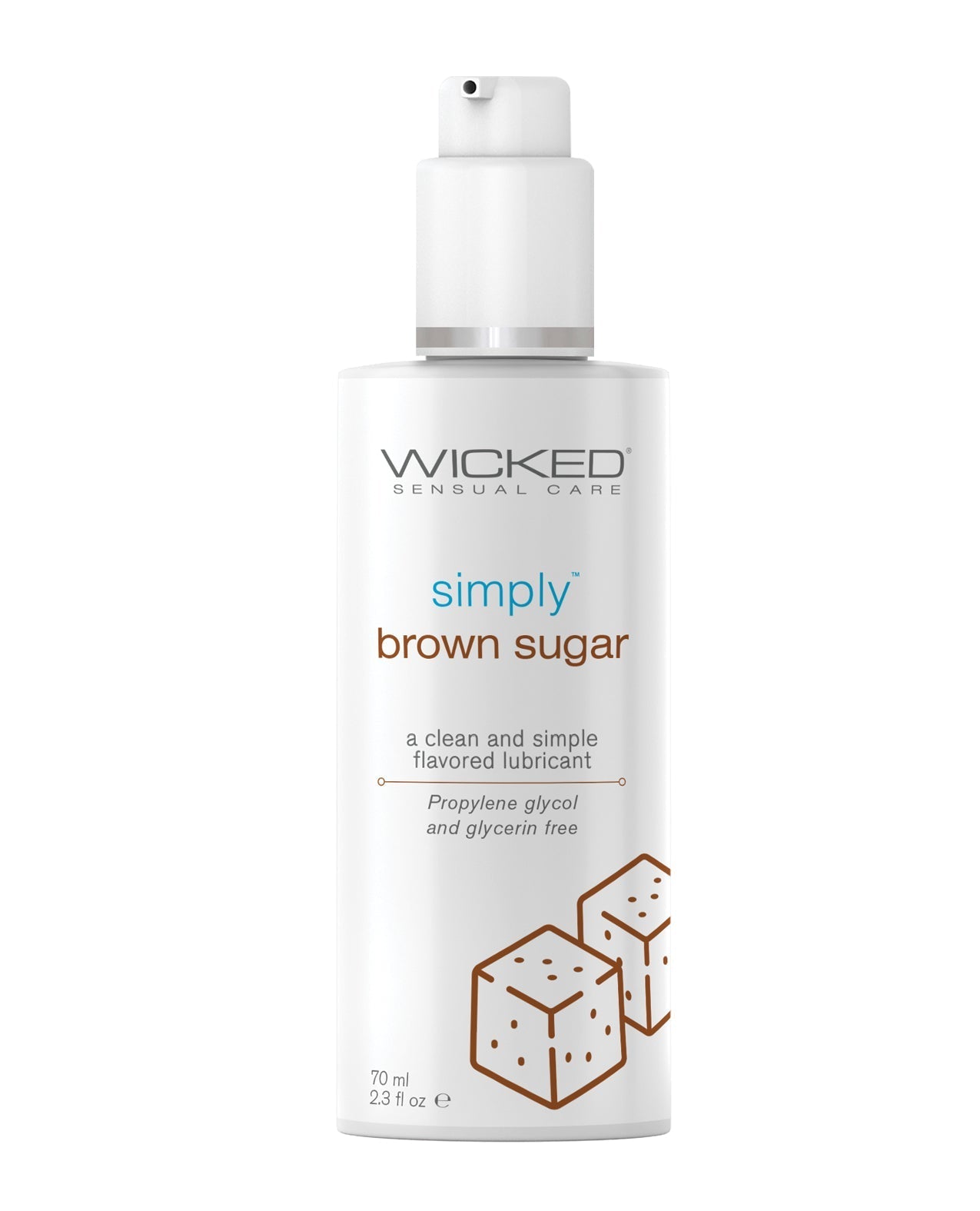 Wicked Sensual Care Simply Water Based Lubricant - 2.3 oz Brown Sugar