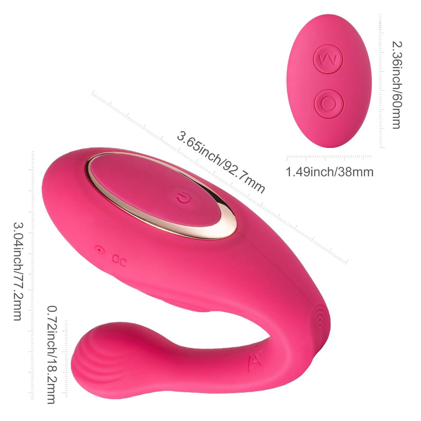 Adva - Couples Vibrator & Clit Tickler G Spot Toy