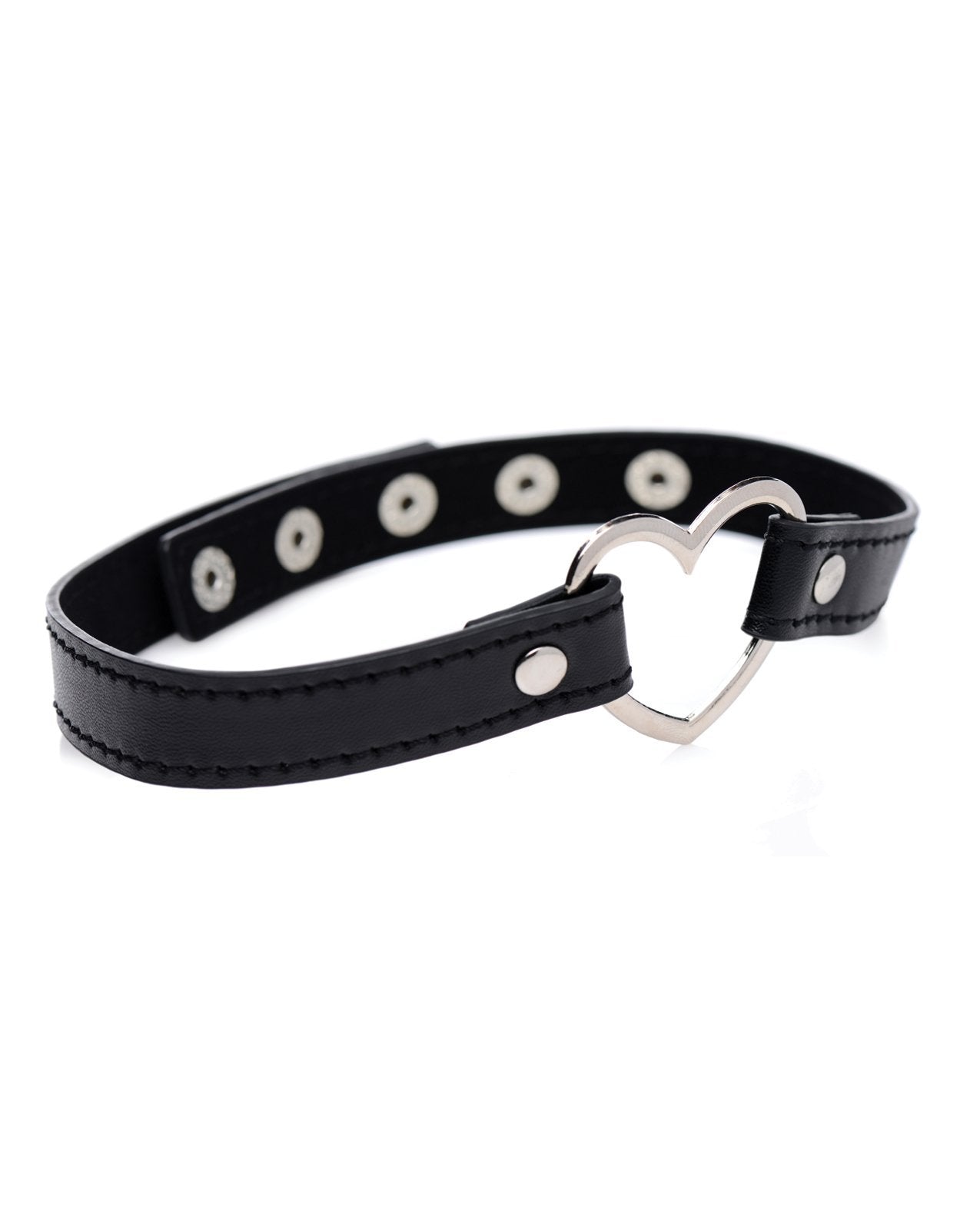 Master Series Dark Heart Chrome Heart Choker - Black