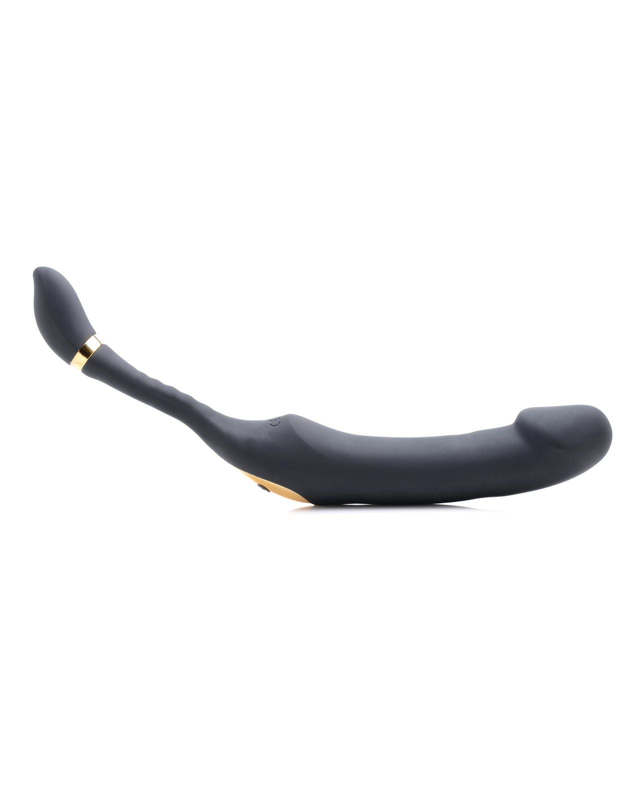 Inmi 10x Pleasure Pose Come Hither Vibe w/Poseable Clit Stimulator - Black