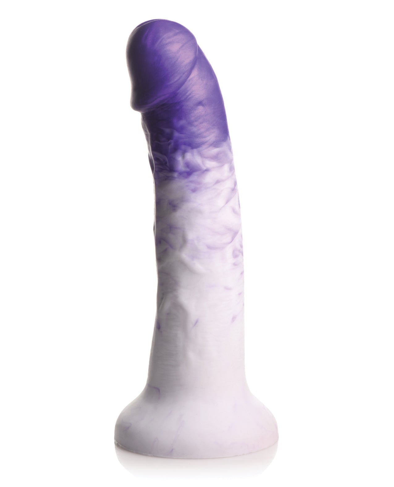 Strap U Real Swirl Realistic Silicone Dildo - Purple