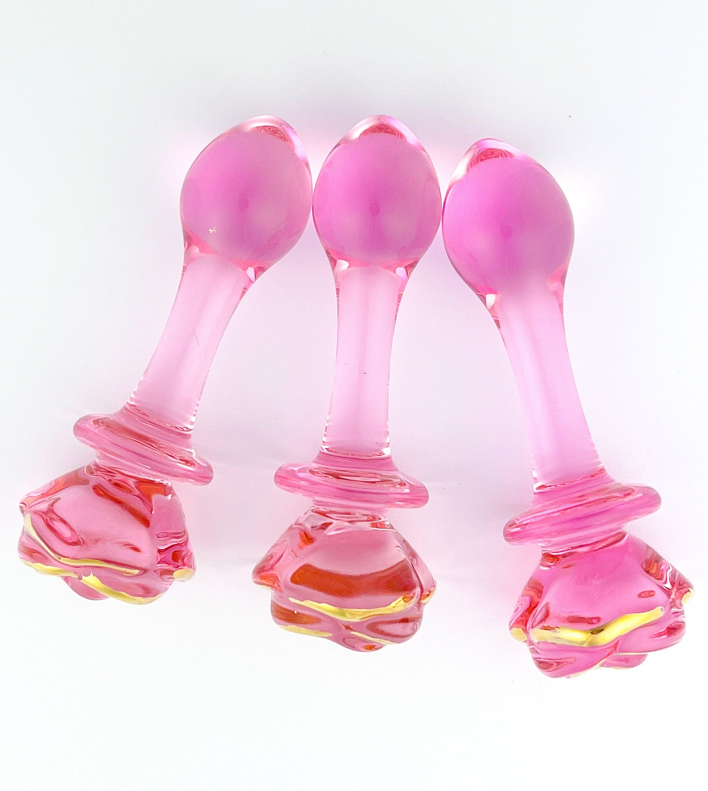 Pink and Gold Sex Toy with 22k Flower Petals