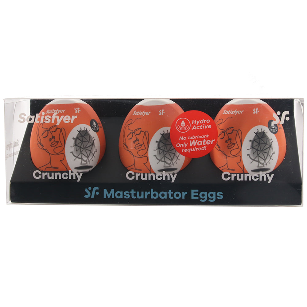 Satisfyer Crunchy Masturbator Egg Triple Set