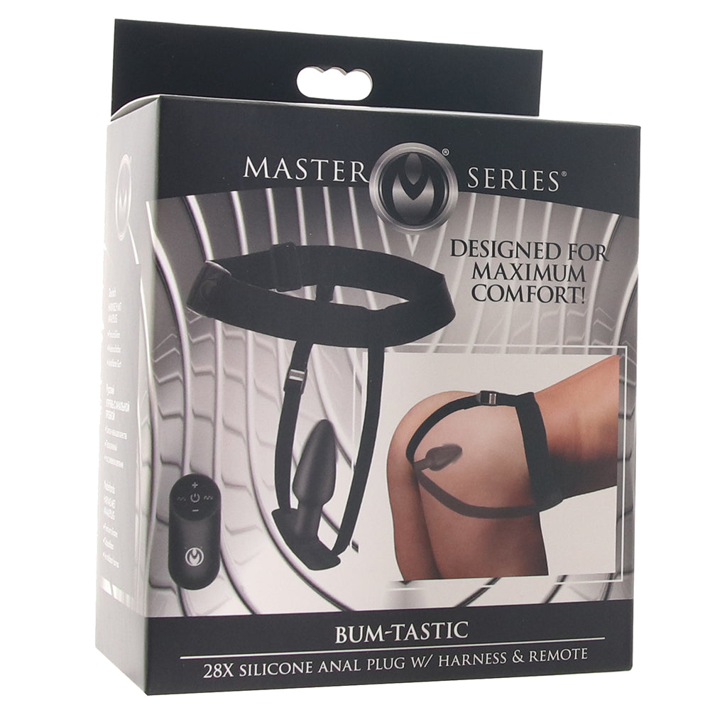 Master Series Bum-Tastic Vibrating Plug and Harness