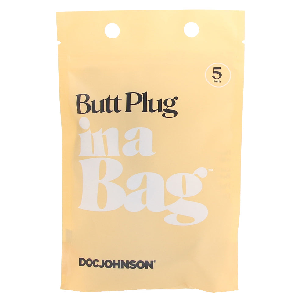 5 Inch Silicone Butt Plug In A Bag