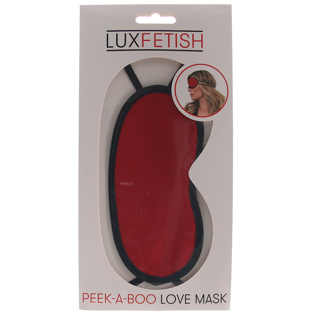 Lux Fetish Peek-A-Boo Love Mask