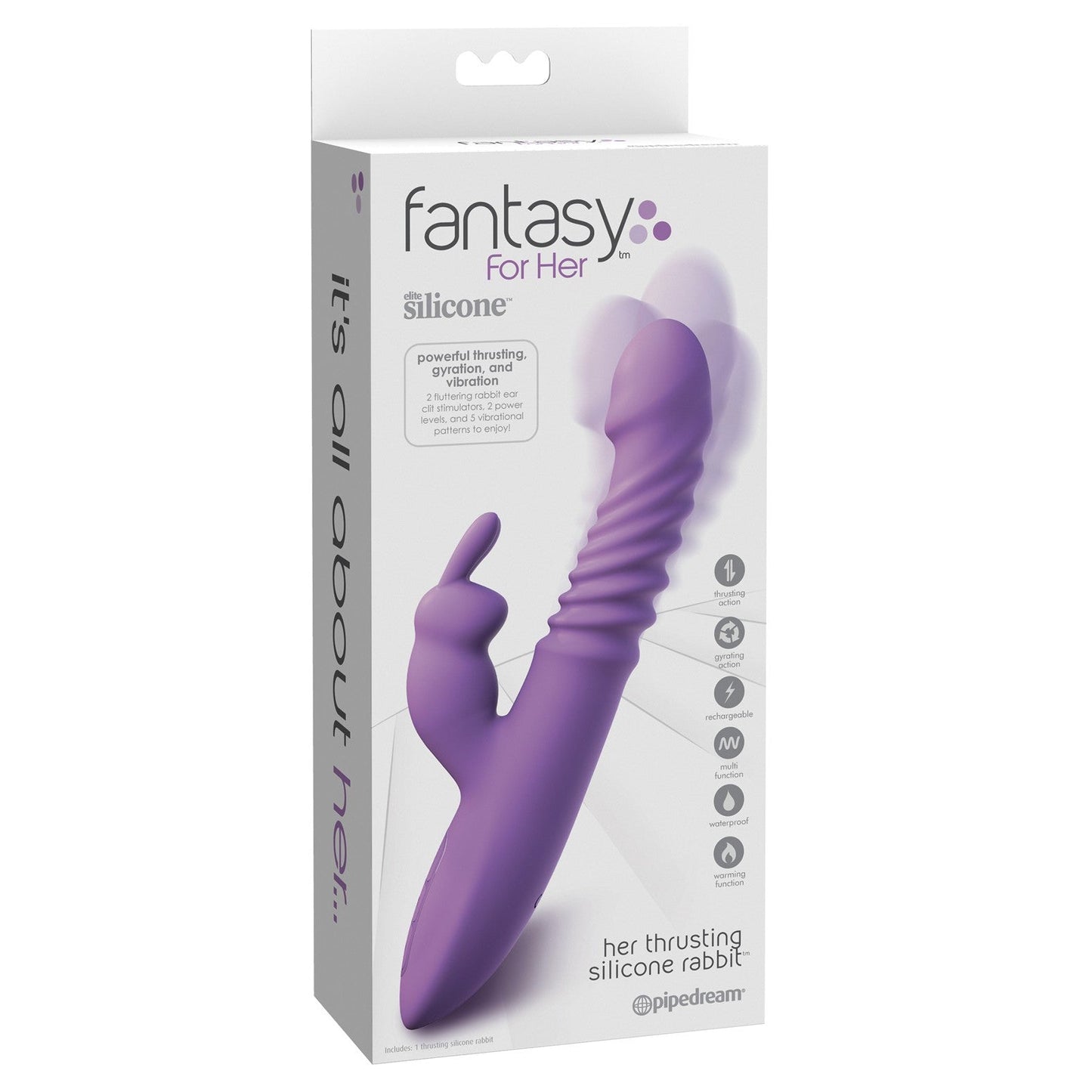 Fantasy for Her Her Thrusting Silicone Rabbit G-bliss O-maker