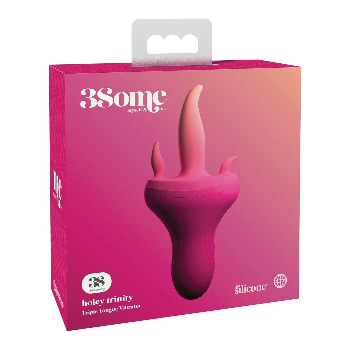 Threesome Holey Trinity Triple Tongue Vibrator  G-bliss O-maker- Pink