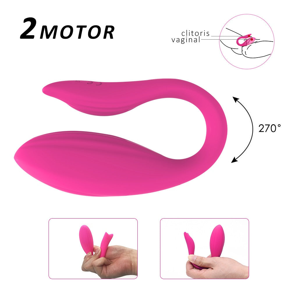 Mermaid Wireless Remote Control Couple Vibrator G-bliss O-maker Toy