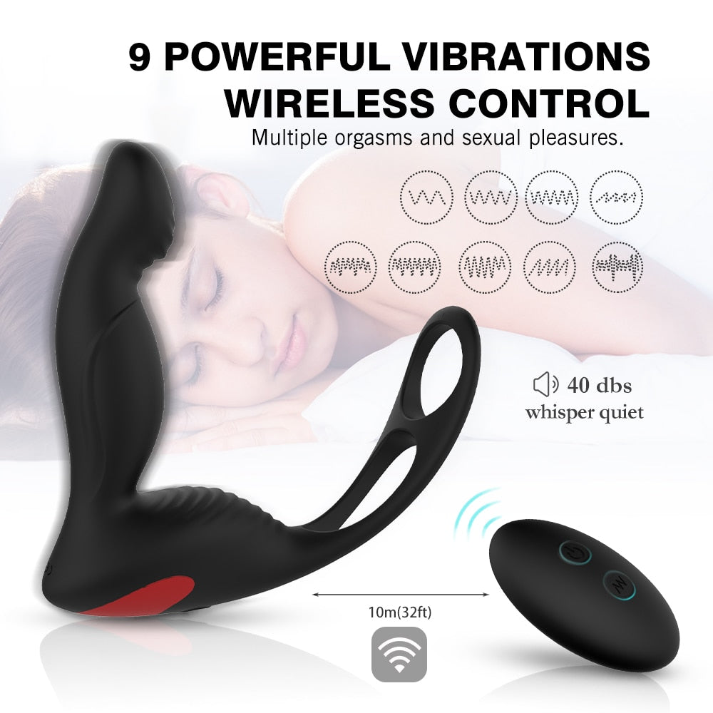 3 in 1 Remote Controlled Vibrating Prostate Massager