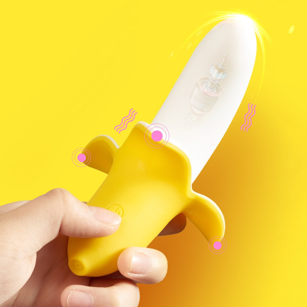 Half Peeled Banana G Spot Vibrator G-bliss O-maker Toy