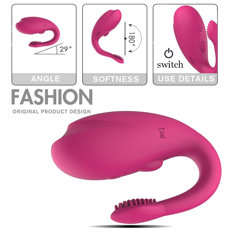 Wireless  Double Vibrators Sex Toy For Woman