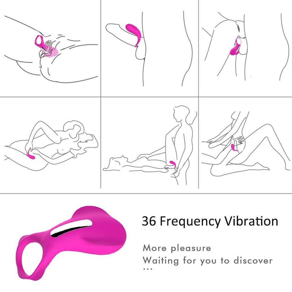 Penis-Vibrationsring, leistungsstarker Vibrator, Klitorisstimulator, Prostata-Vibrator