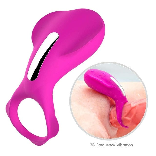 Penis-Vibrationsring, leistungsstarker Vibrator, Klitorisstimulator, Prostata-Vibrator