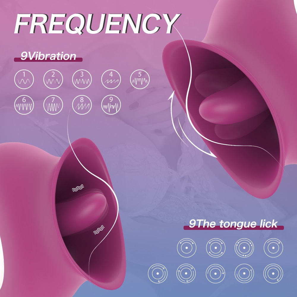 Clitoral And Nipples Licking Tongue Vibrator G-bliss O-maker Toy