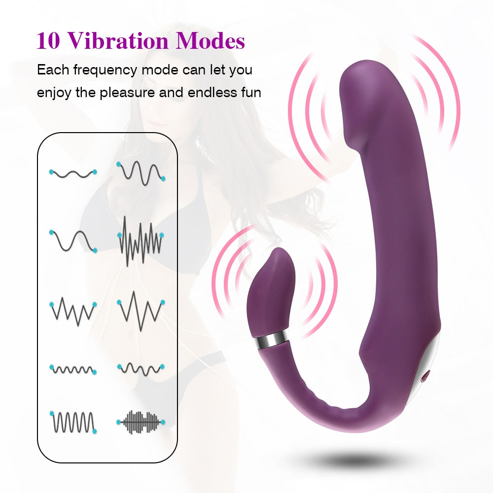 Heating Dildo Vibrator for G-Spot & Clitoral Stimulation G-bliss O-maker Toy