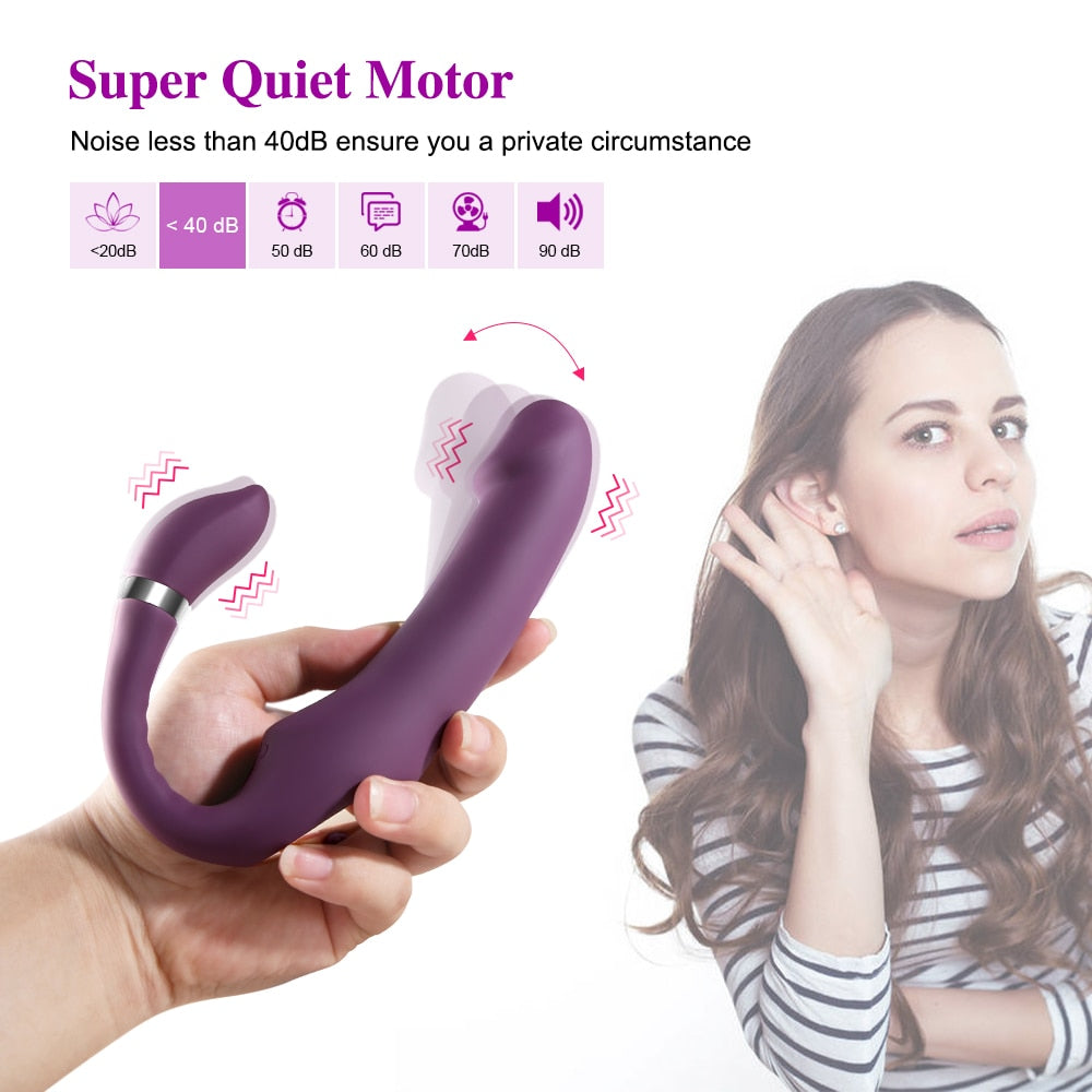 Heating Dildo Vibrator for G-Spot & Clitoral Stimulation G-bliss O-maker Toy
