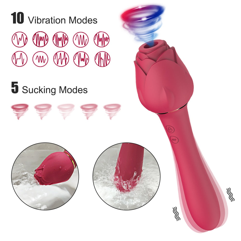 Powerful Rose Vibrator For Women Clitoris Nipple Clit Sucker G-bliss O BKC Powerful Rose Vibrator For Women Clitoris Nipple Clit Sucker G-bliss O BKC