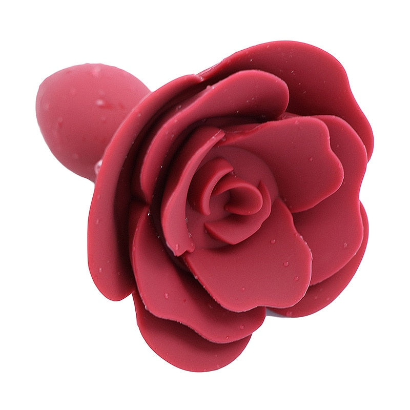 Romantic Rose Silicone Butt Plug G-bliss O-maker