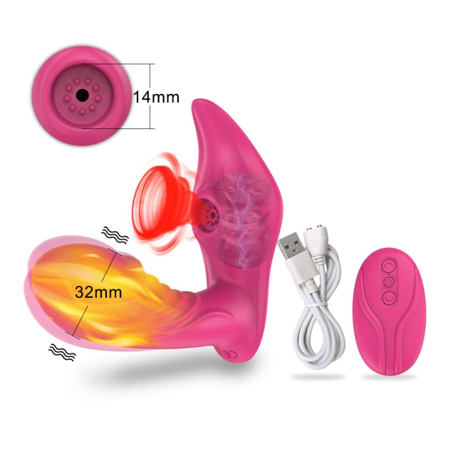 Tragbarer Fernvibrator mit Vibrationssaugung 