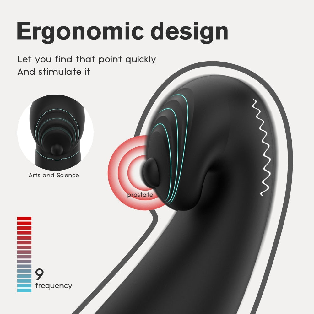 Wireless Remote Anal Vibrator Prostate Massager Testicular Massage Butt Plug Delay Ejaculation Ring