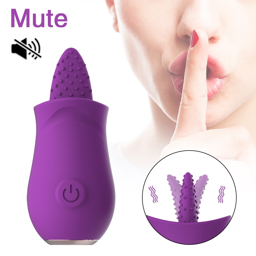 Soft Tongue G spot Clitoral Licking Vibrator  And Nipple Female Masturbator