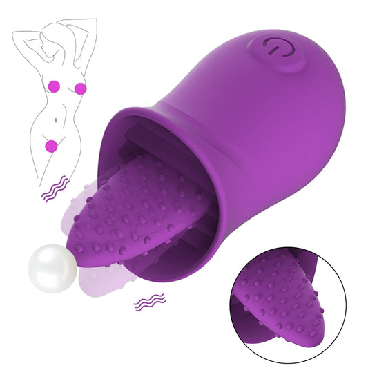 Clitoral Tongue Vibrator with 10 Strong Vibration Modes G-bliss O-maker Toy