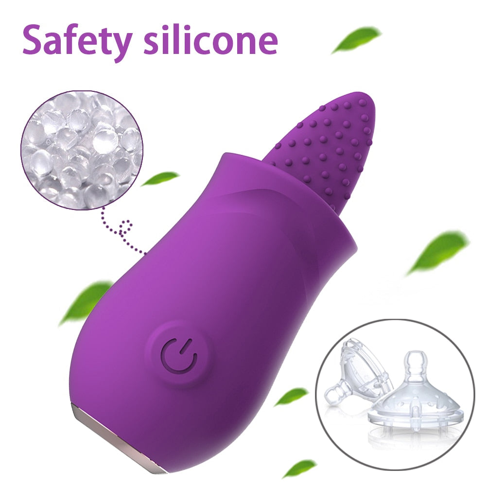 Clitoral Tongue Vibrator with 10 Strong Vibration Modes G-bliss O-maker Toy