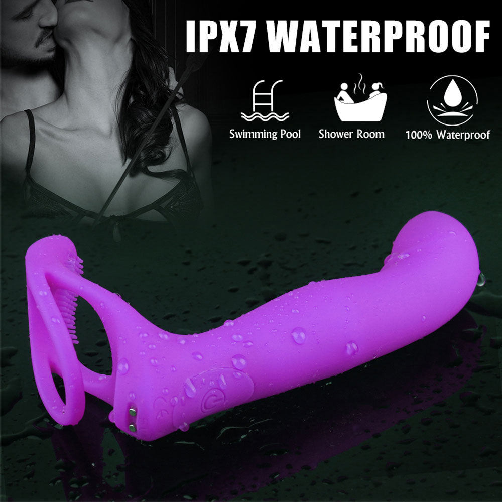 Couples Long Lasting Erection Penis Vibrator And Vagina Clitoris Stimulator