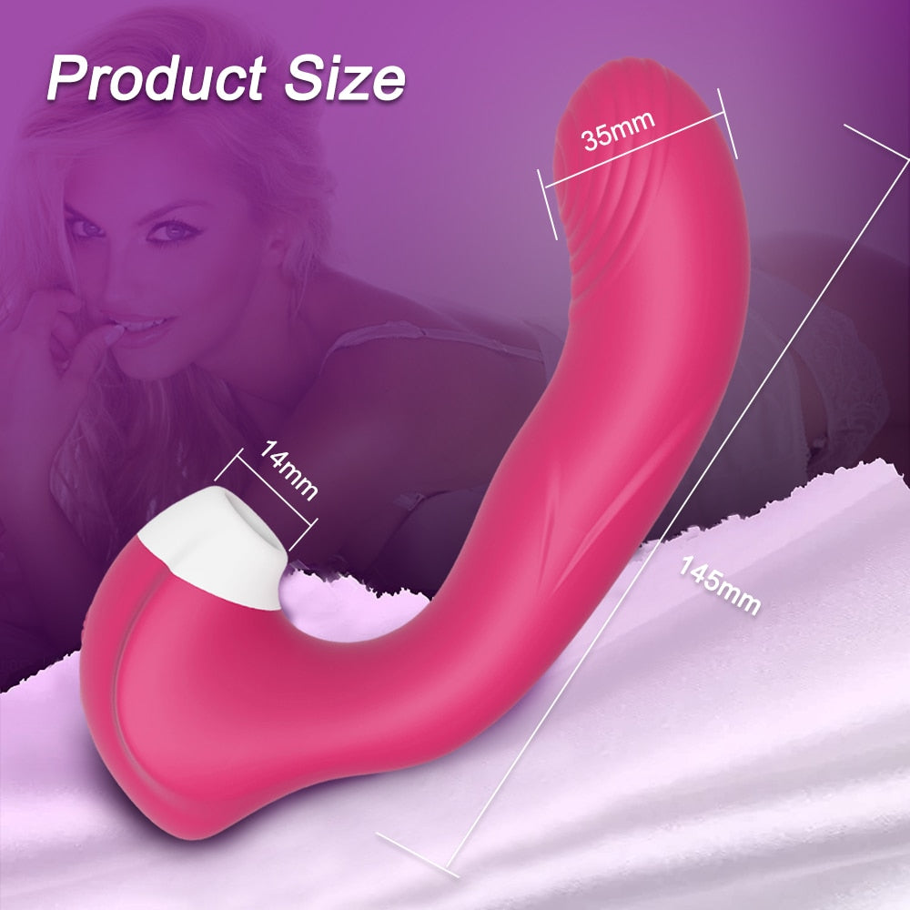 3 in 1 Clitoral Vagina Sucking Licking Vibrator G Spot Clitoris Stimulator G-bliss O-maker Toy