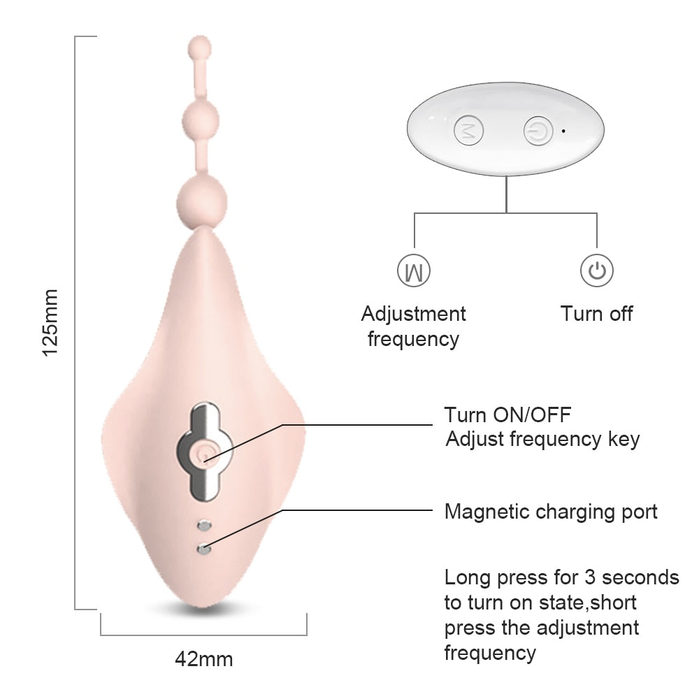 Weiblicher Klitorisstimulator Fernbedienung Höschen Vibrator