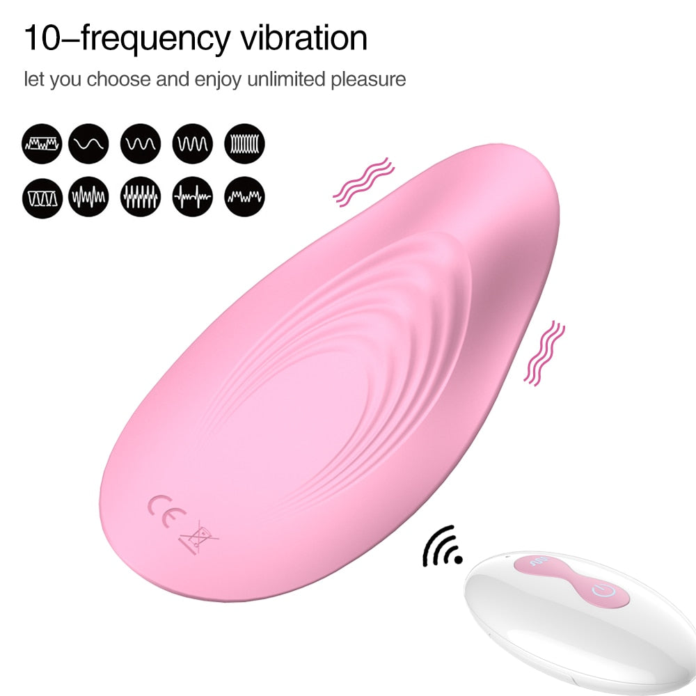 Vibromasseur portable à télécommande pour culotte