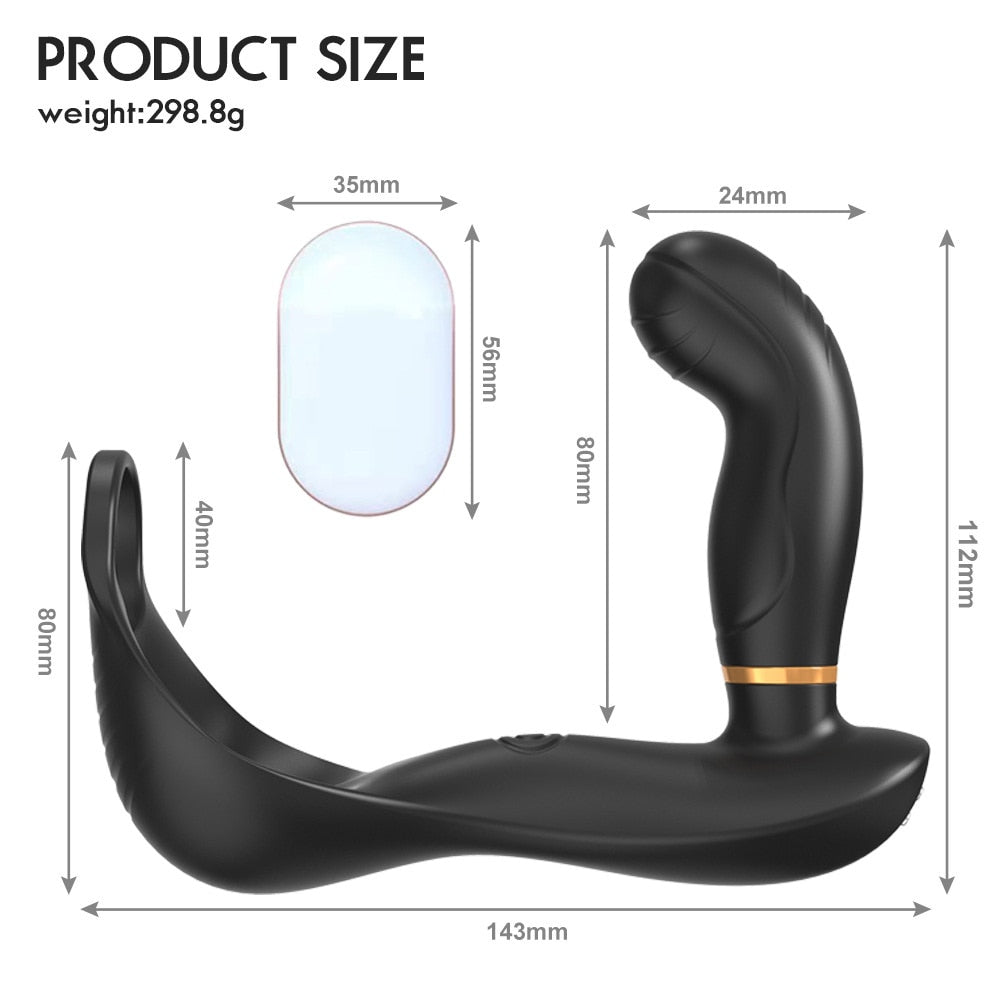 Male masturbation device backyard massager egg vibrator anal plug And prostate massager