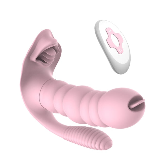 9 Modes Wearable Dildo Butterfly VibratorG-bliss O-maker Toy