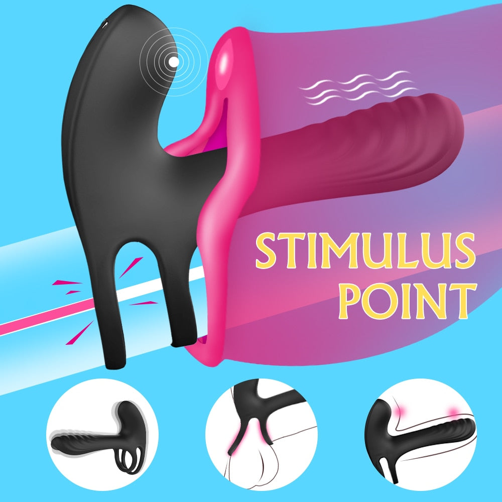 Elastic Delay Vibrating Cock Ring Stretchy Intense Clit Stimulation Vi BKC Elastic Delay Vibrating Cock Ring Stretchy Intense Clit Stimulation Vi BKC