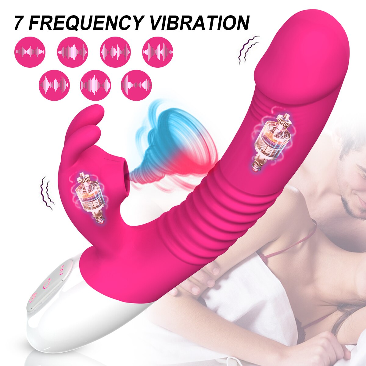 Rabbit Vibrator Sucking Vibration Heating G spot Clit Stimulator Dildo G-bliss O-maker