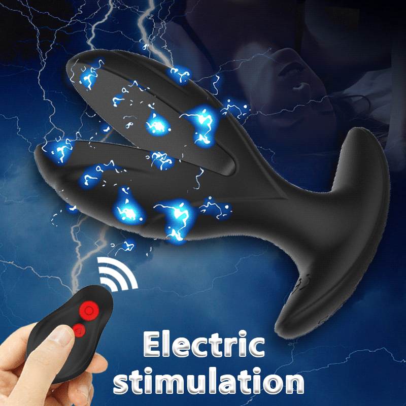Magic Anal Plug with Electric Shock Pulse Vibrator BKC Magic Anal Plug with Electric Shock Pulse Vibrator BKC