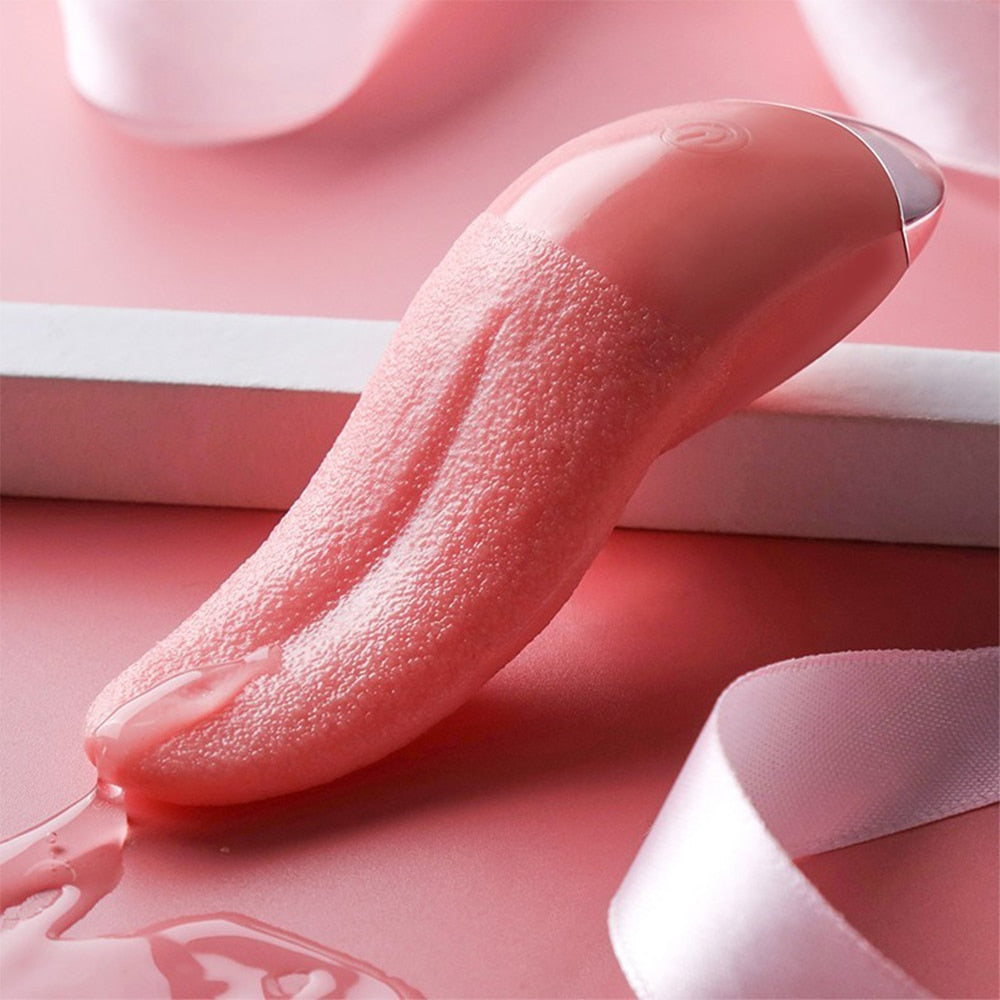 Realistic Tongue Licking Vibrator G-bliss O-maker BKC Realistic Tongue Licking Vibrator G-bliss O-maker BKC